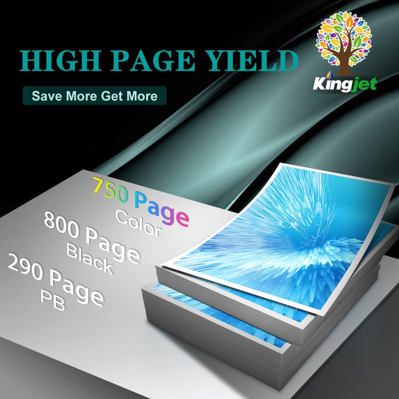 Kingjet Compatible 12 Pack 564XL Ink Cartridges for HP Printers Replacement for HP 564 Ink Cartridges 564 XL Work with HP Photosmart 7520 6520 5520 7525 DeskJet 3520 3522 Printer,(4BK/2PGBK/2C/2Y/2M) - Image 4